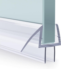 3PCS Shower Door Bottom Seal Strip 1/2 Inch Glass Frameless Leak Guard Kit