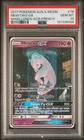 2017 POKEMON SUN & MOON SHINING LEGENDS SECRET-FRENCH #78 MEWTWO GX PSA 10