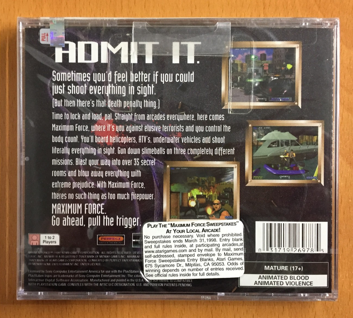 Jeu PlayStation 1 – Maximum Force – PAL – Complet (boîte, Jeu), Bonne état