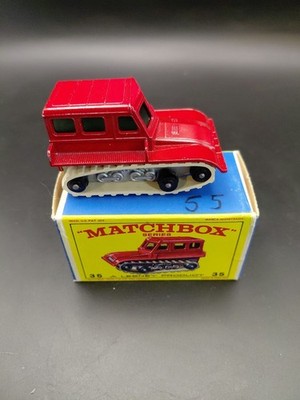 VINTAGE MATCHBOX LESNEY No. 35 Snow-Trac   ORIGINAL BOX 1960's