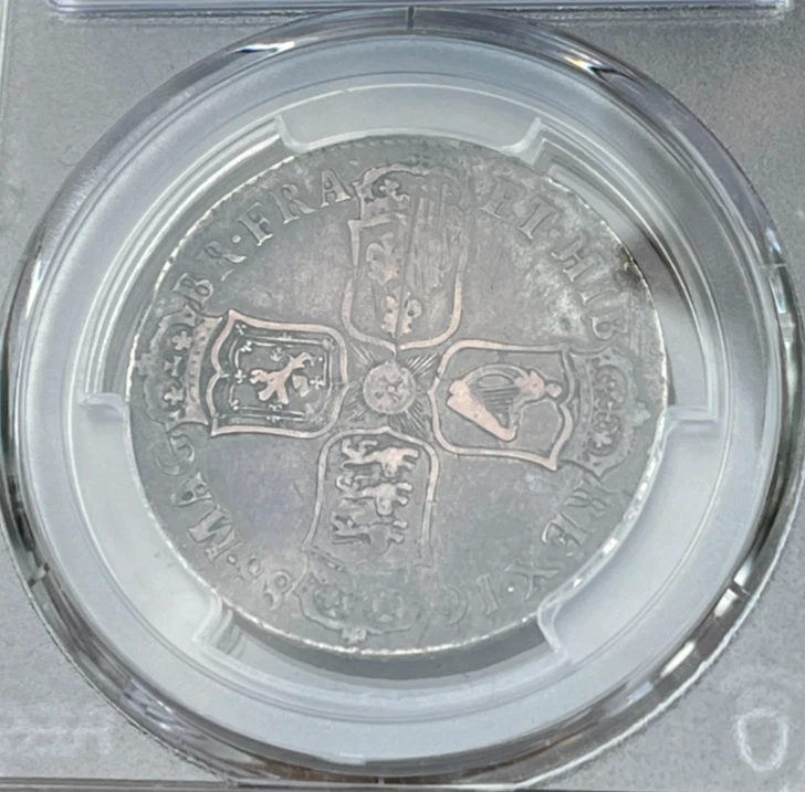 1688 Silver 1/2 Crown Great Britain King James II Very RARE English Coin .925 Ag - Image 4 of 4