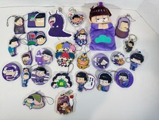 Osomatsu-san Goods lot Pins Keychains Plush Ichimatsu