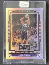 Karl Malone 2024-25 Panini One And One Silver Base /75 #166