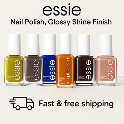 Essie Nail Polish Set   Glossy Shine Finish, Long-Lasting Colors, Fast+Free Ship