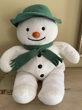 Vintage Eden Raymond Briggs Snowman Plush 15" Stains