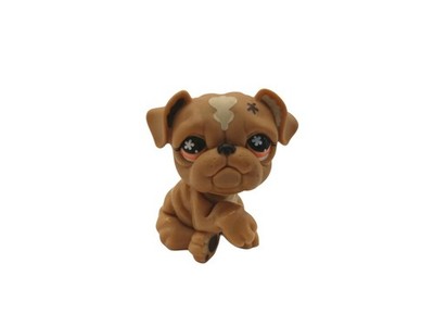 Hasbro Littlest Pet Shop #607 Bulldog Dog LPS