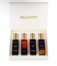 Bella Vita Luxury Man Perfume Gift Set 4 x 20 ml for Men Long Lasting Fragrance