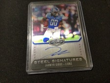 2023 Panini Plates & Patches - Rookie Steel Signatures Jahmyr Gibbs