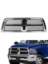Front Bumper Grille Grill For 2010-2018 Ram 2500/3500 Chrome+Black 68149139AA