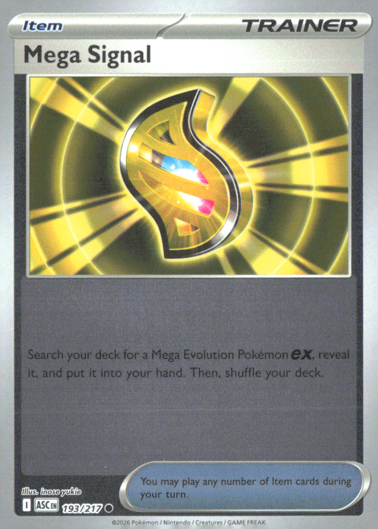 Mega Signal Reverse Holo Common ME: Ascended Heroes 193/217 NM