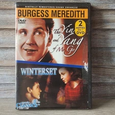 The Yin and the Yang of Mr. Go & Winterset DVD Burgess Meredith, Remastered