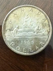 1965 Canadian Silver Dollar Elizabeth II #88
