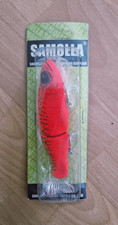 SAMOLLA Swimbait Slow Sinking 13,5 cm 30 g rot/schwarz PVC Hecht Barsch