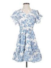 Eliza J Women Blue Casual Dress 0