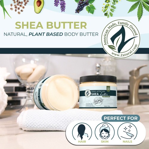 Natürliche rohe Sheabutter - 100% reine, native, unraffinierte, rohe Elfenbein Sheabutter - Bild 14 von 18