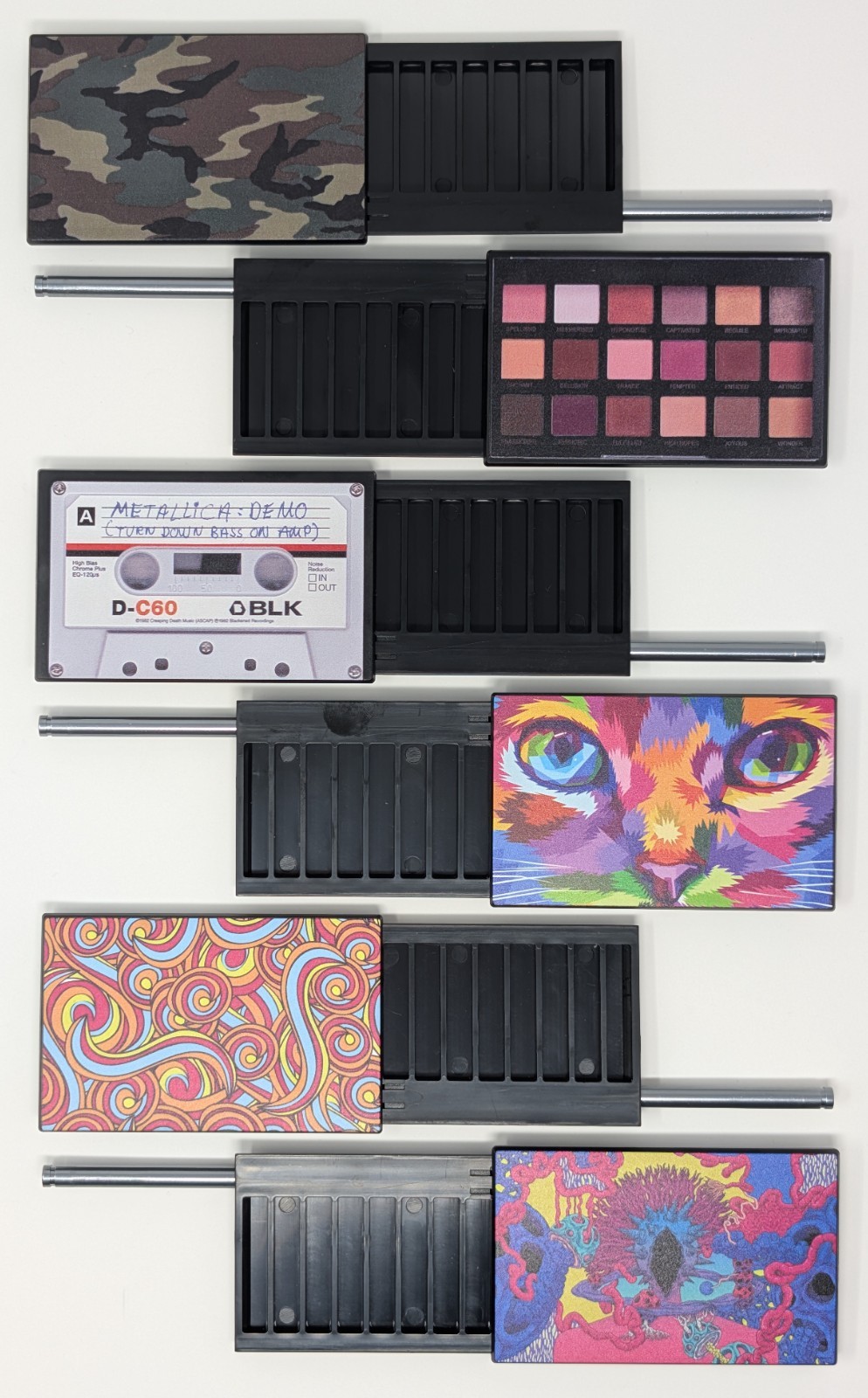 Snuff Box Plastic Line Organizer 15 Plain/Patterned Designs Available. Discreet!