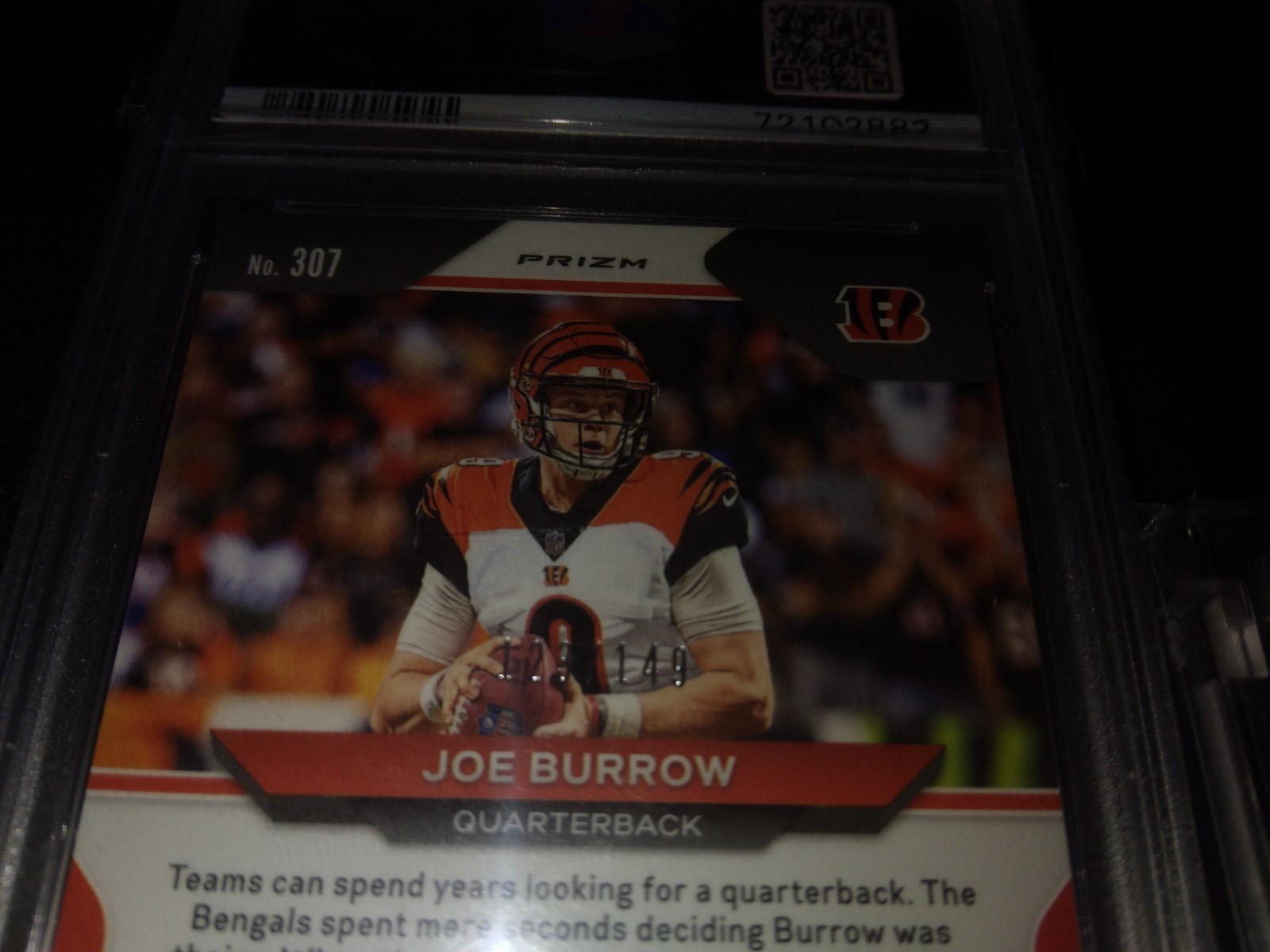 NICE! 3 CARD AUTO LOT! (MAHOMES,ALLEN,  and JOE BURROW PSA RED WAVE Graded 9) view 9