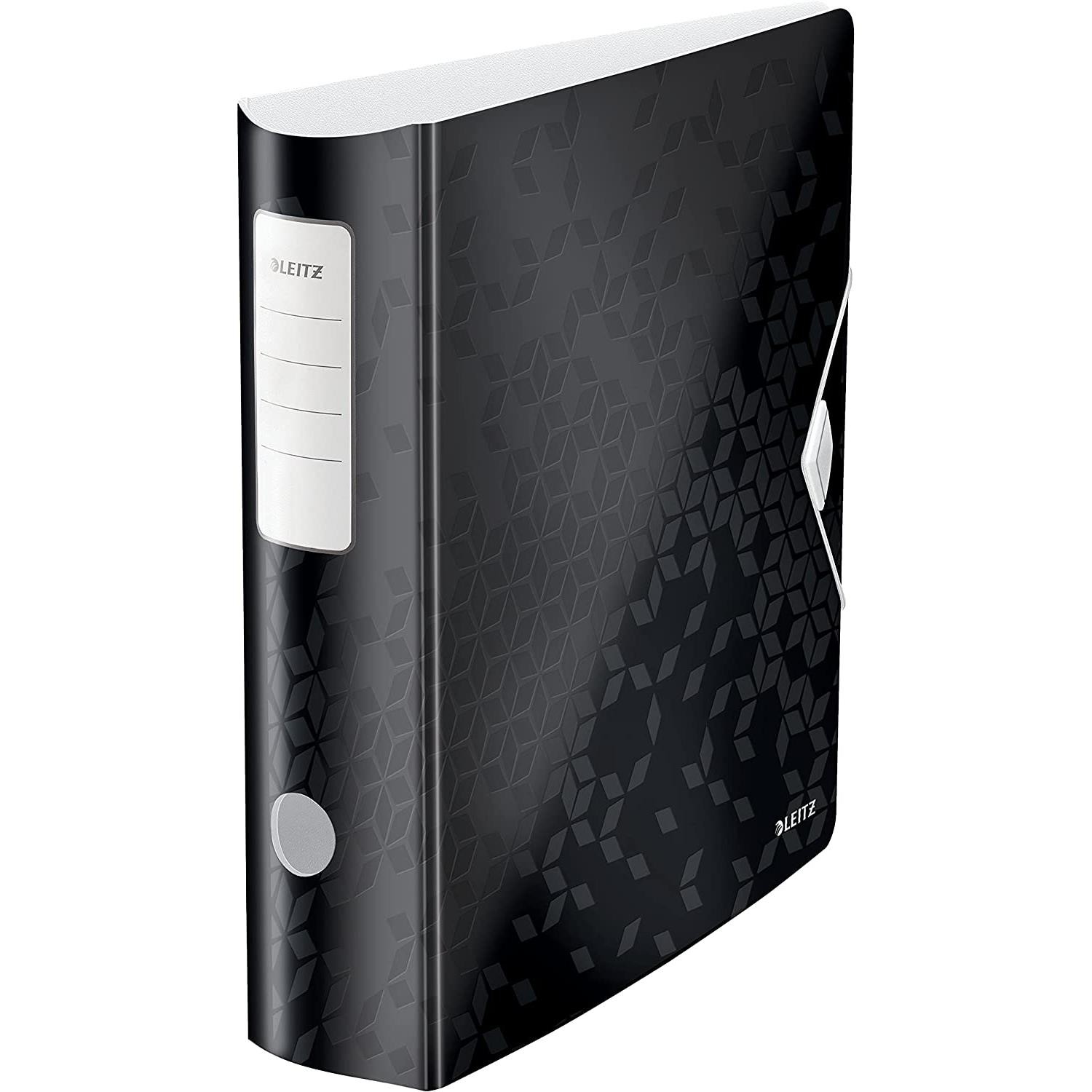 Classeur noir 80 mm LEITZ 1106-00-95 pour ranger 500 feuilles sans effort