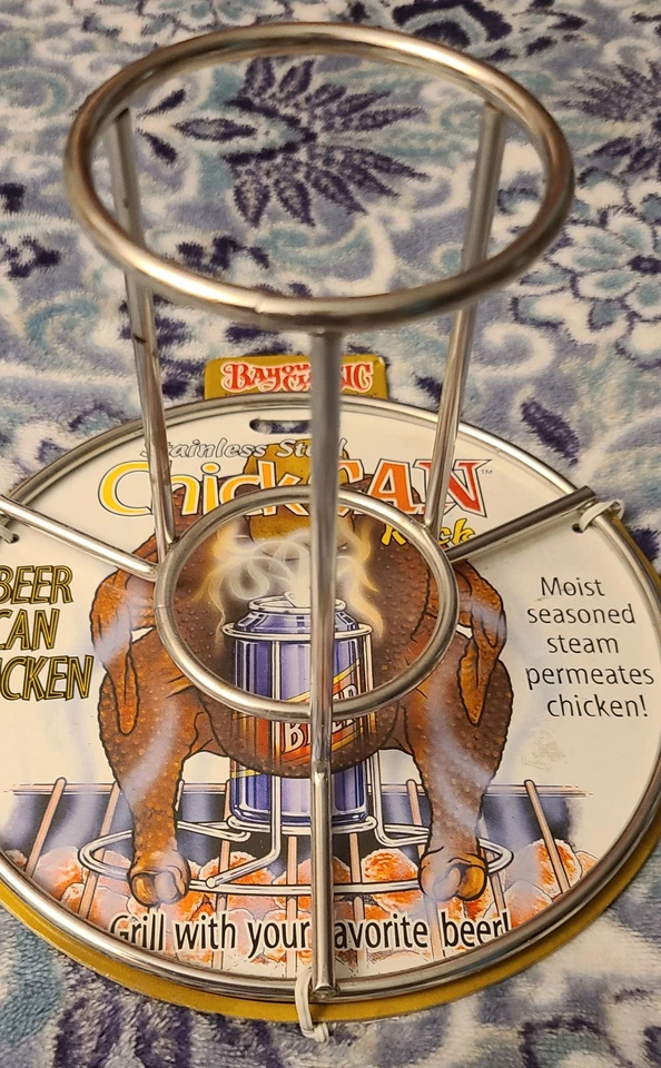 "Bayou Classic Acero Inoxidable ChickCan Rack" Para Hacer Cerveza Lata Pollo #0880 Nuevo Foto 4 de 4