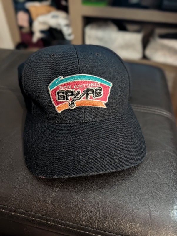 Vintage American Needle NBA San Antonio Spurs Fitted Cap Black  6 7/8 Clean!