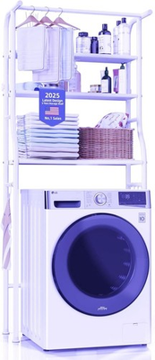 #ad #ad Over The Washer and Dryer Storage Shelf 3 Tier Laundry Room Metal Drying Rac... $63.27