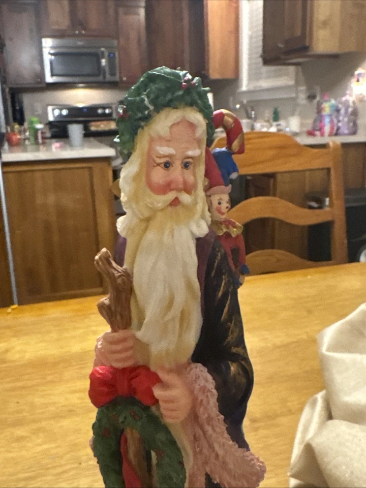 Lenox 1977 lápiz Santa estatuilla Navidad vacaciones coleccionable Foto 4 de 4