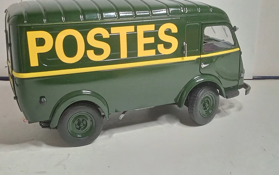 SOLIDO 1/18 1/20 FOURGON RENAULT GOELETTE "POSTES" création artisanale gé C9 - Photo 4/4