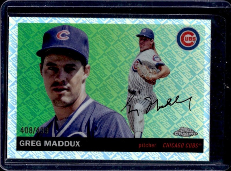 2025 Topps Chrome Platinum Greg Maddux Refractor #/499 Cubs