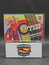 2021-22 Panini Donruss Optic - Express Lane Ben Simmons #15 Red Wave Prizm