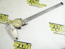 MITUTOYO 8" DIAL CALIPERS .001" 505-627-50 SHOCK PROOF STAINLESS HARDENED