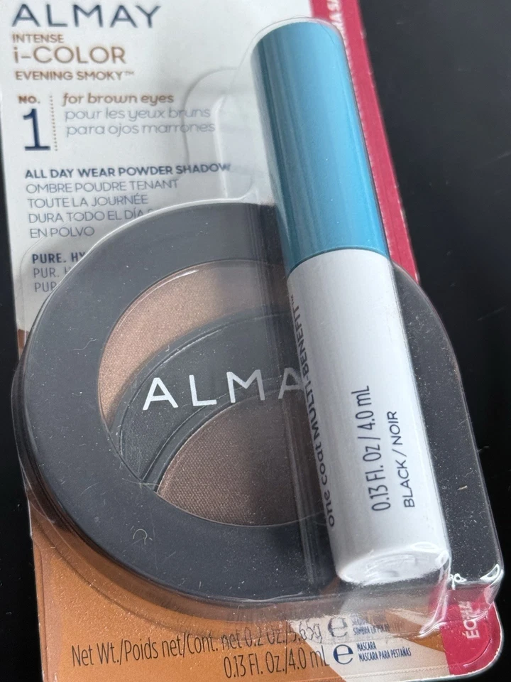 Almay Intense i-Color Evening Smoky 156 Brown Eyes + Multi Benefit Mascara - Image 2 of 3