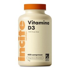 Incite Nutrition Vitamina D 1000Iu Micro Compresse Di Vitamina D3 Premium Easy
