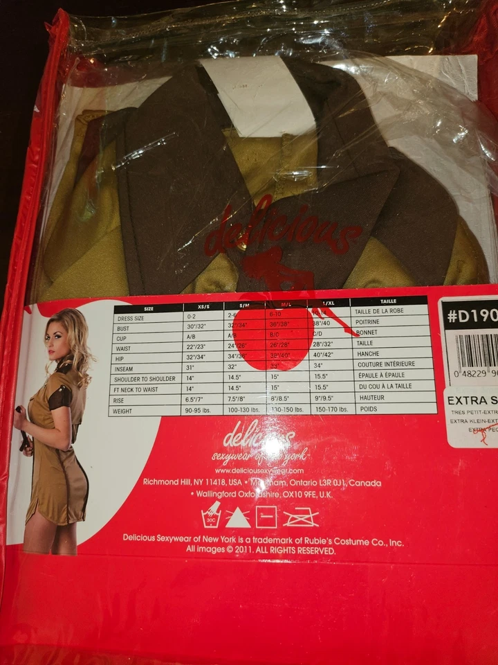 Deliciosa Ropa Sexy Disfraz de Policía Uniforme Vestido Pullover Mujer Pequeño Marrón Foto 3 de 3