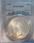 1923 Peace Dollar PCGS MS63