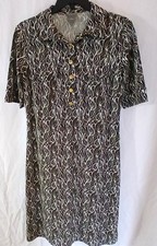 ann taylor dress black and white 6