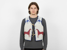 Powwow Regalia Vest Hand Beaded Native Traditional Tribal Outfit PRV160