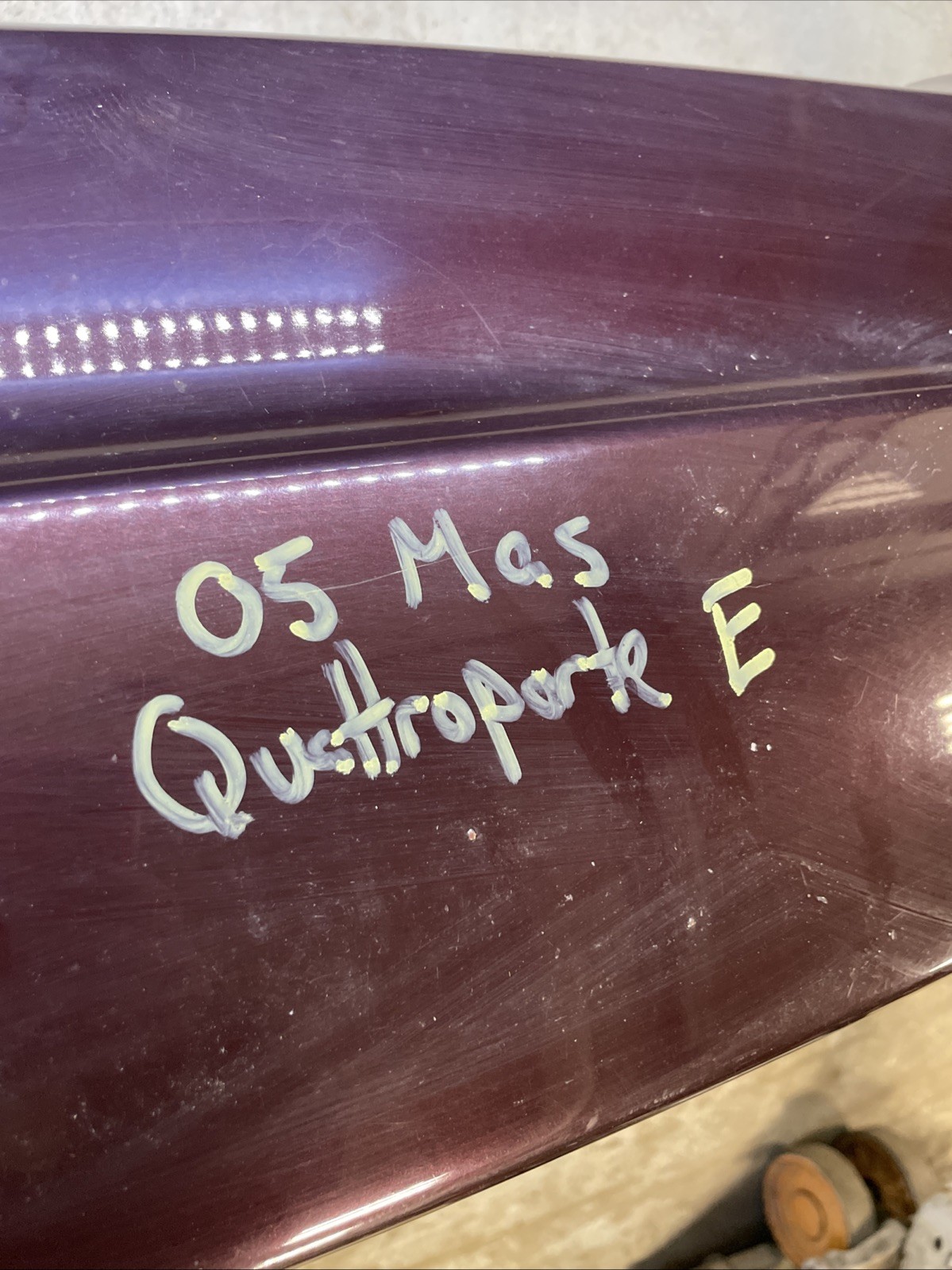 Maserati Quattroporte 2004-2008 Rear Bumper P/N 980139430