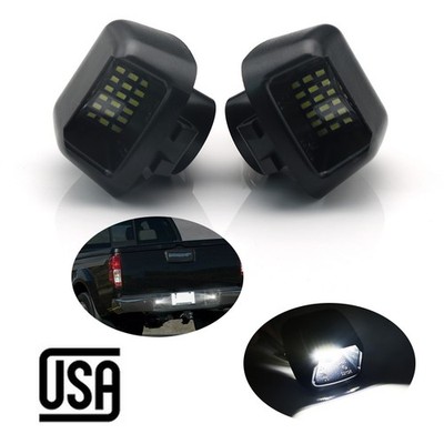 2x LED License Plate Light Lamp For 2009-12 Suzuki Equator 2008-15 Nissan Armada