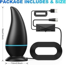 Digital TV Antenna 1000 mile Range Signal Booster Amplifier  Supports 4K/1080P