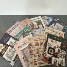 VTG Cross Stitch  Plastic Canvas Books Leaflet Stoney Creek Crafts - Lot Of 13