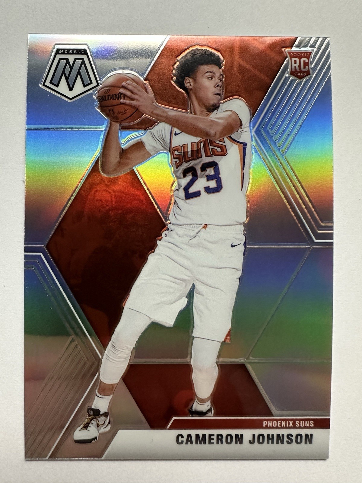 2019-20 Panini Mosaic #203 Silver Prizm Cameron Johnson RC Rookie Card Suns