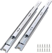 Full Extension Drawer Slides 14 Inch 1 Pairs Side Mount Metal Ball Bearing Drawe
