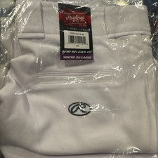Rawlings Semi Relaxed Fit Youth White Baseball Pants