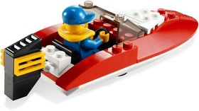 LEGO City 4641 Speedboat & Minifig 100% Complete