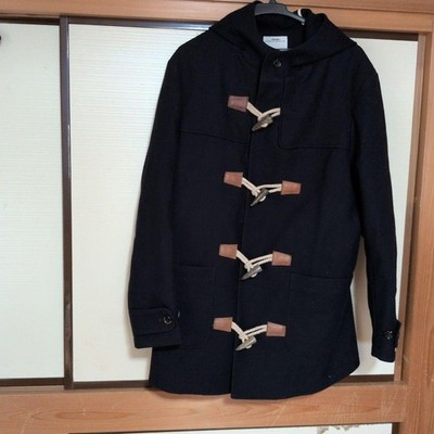 visvim Black Duffle Coat Toggle Button Long Jacket Size L Japan #Fl AAA