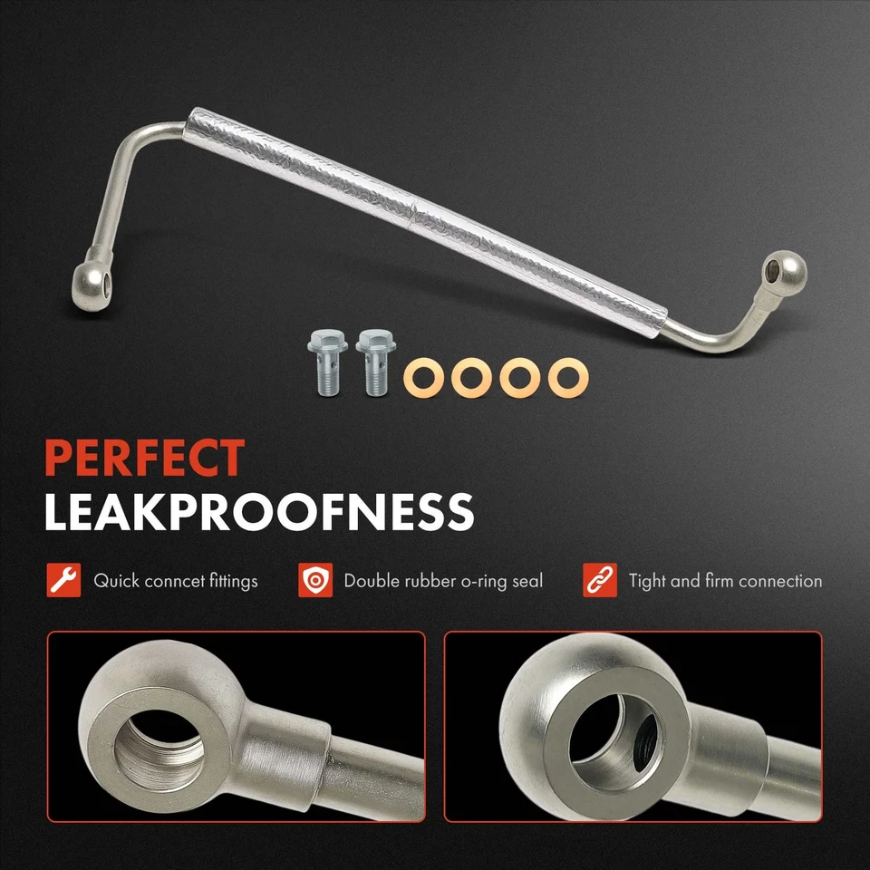 Línea de aceite de turbocompresor a presión para Chevy Silverado 2500 HD GMC Workhorse V8 6,6 L Foto 3 de 4