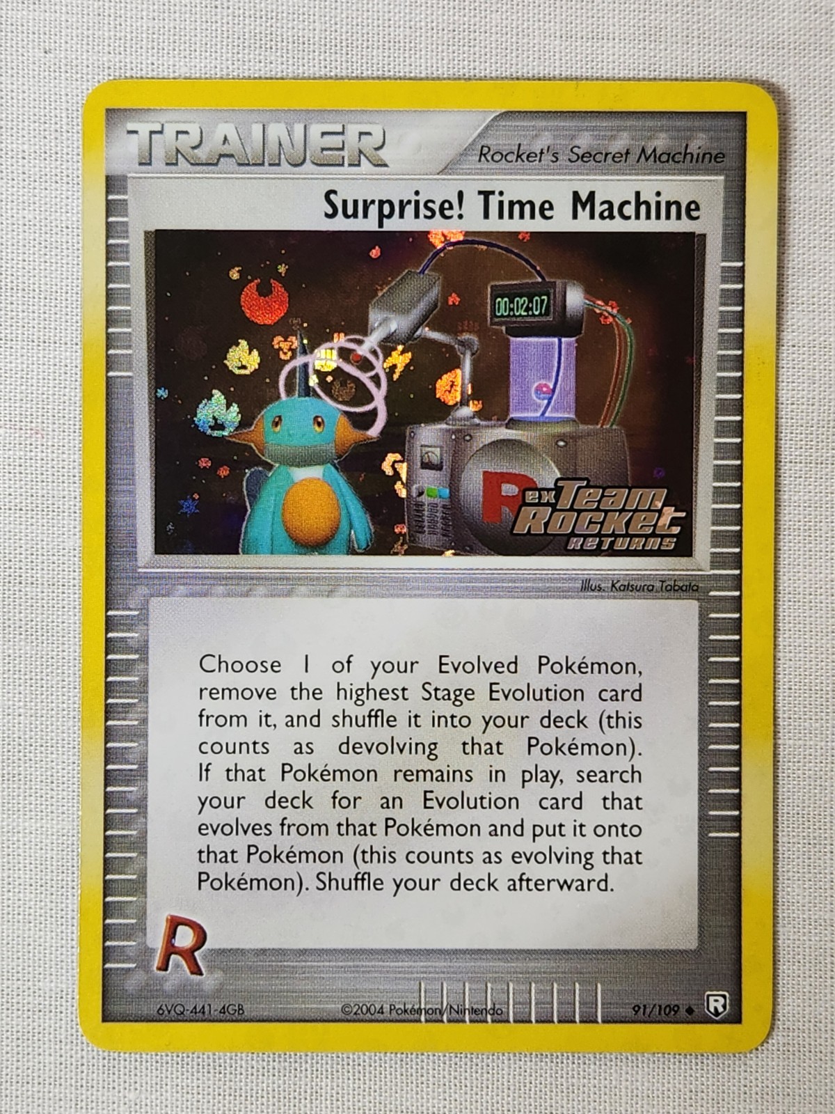 NM Surprise! Time Machine - Reverse Holo 91 Team Rocket Returns Pokemon TCG