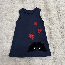 Gucci Heart Navy Dress 9-12 Months 9-12m