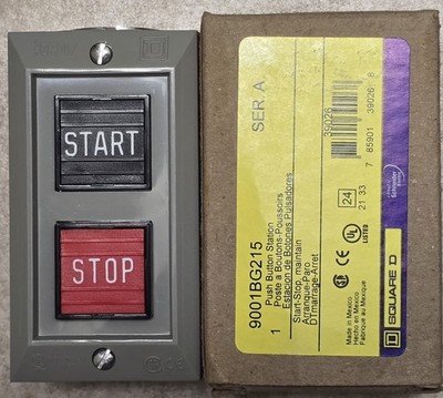 Control Station, 2-Button, NEMA 1 Enclosure, Maintained, STOP/START By Square D
