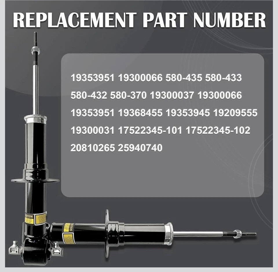 Amortiguadores delanteros 2 piezas con sensor magnético 07-2014 Cadillac Esc, Yukon, Sier Foto 4 de 4